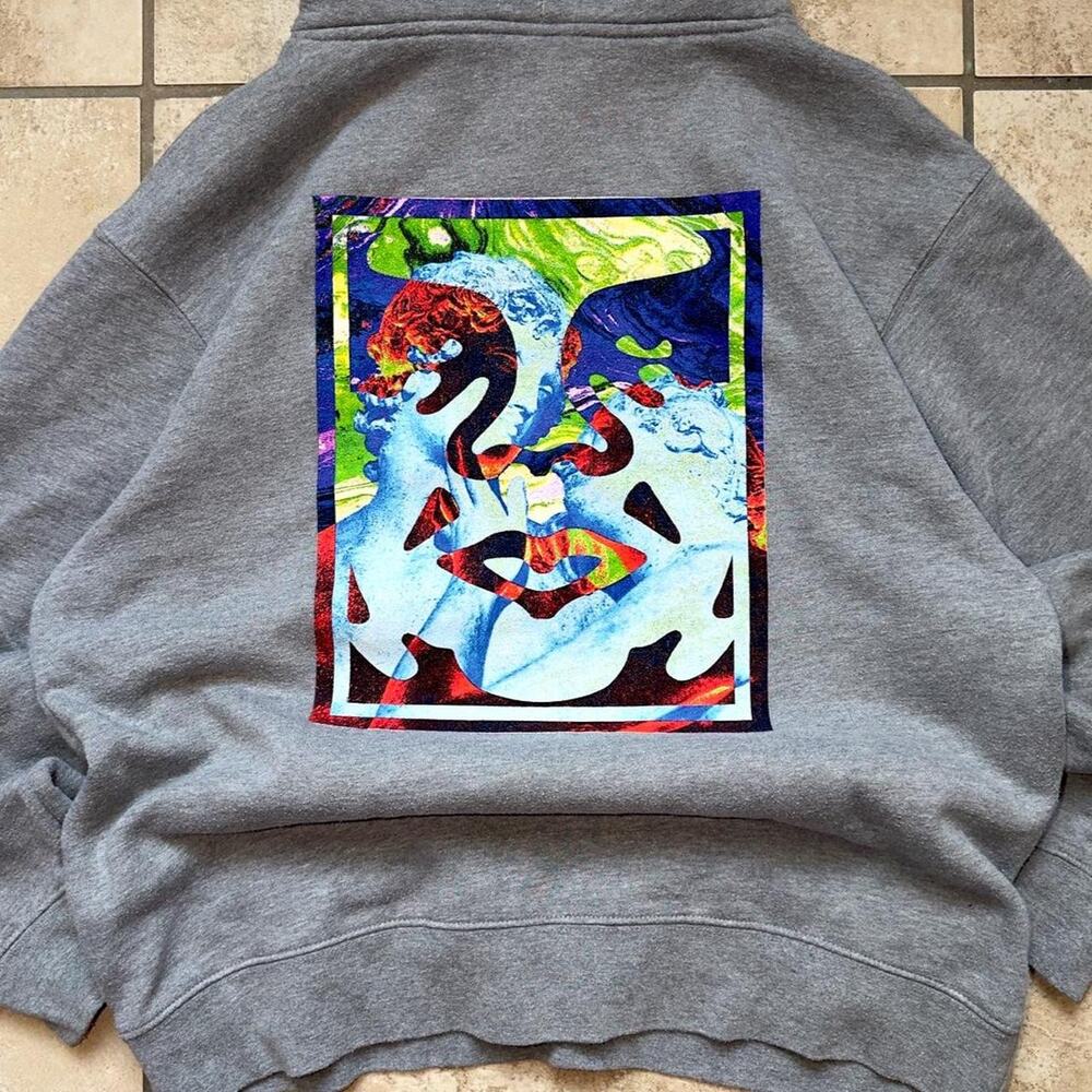 Obey Worldwide Pullover Hoodie - Size L